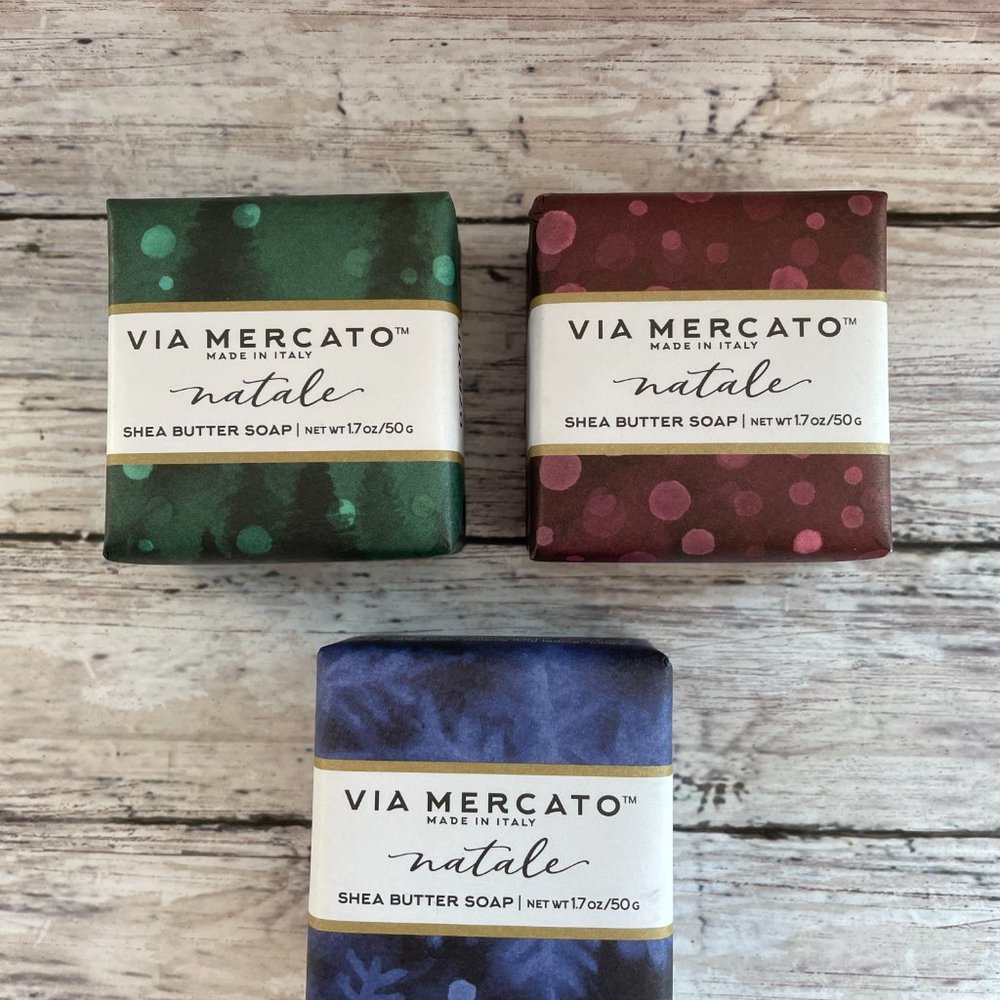 Enriched Shea Butter Moisture Soaps 3 pcs Made in Italy